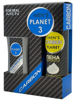 Набор мужской Men`s Planet Carbon 3 (Гель для душа 250мл+Пена для бритья 200мл)